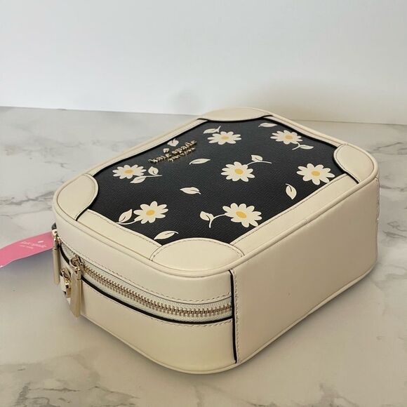 NEW Kate spade travel bicolor daisy printed lunchbox handbag satchel - Picture 5 of 14